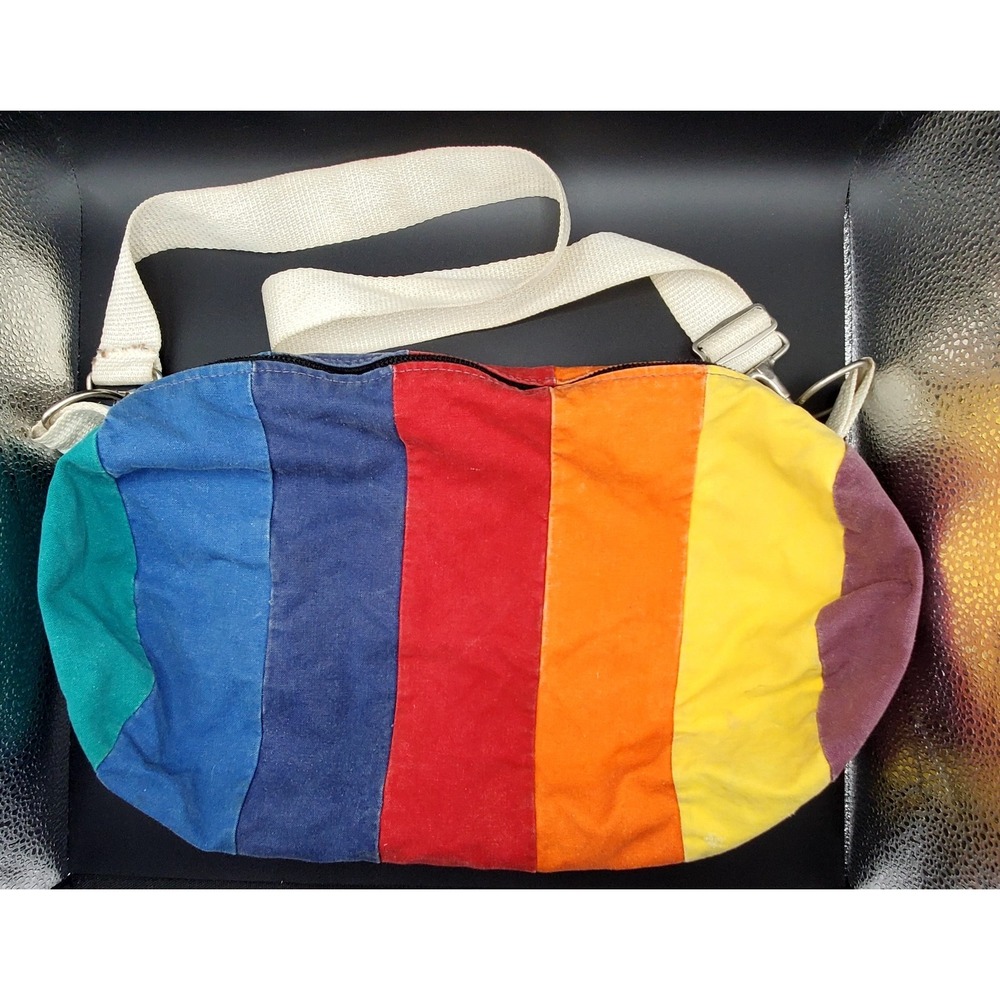 1970's Rainbow mini duffle purse - Picture 5 of 7